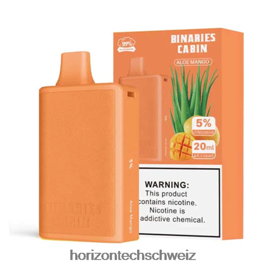 HorizonTech Binaries Cabin Einweg 20ml - HorizonTech disposable vape Aloe-Mango Z8VBR75