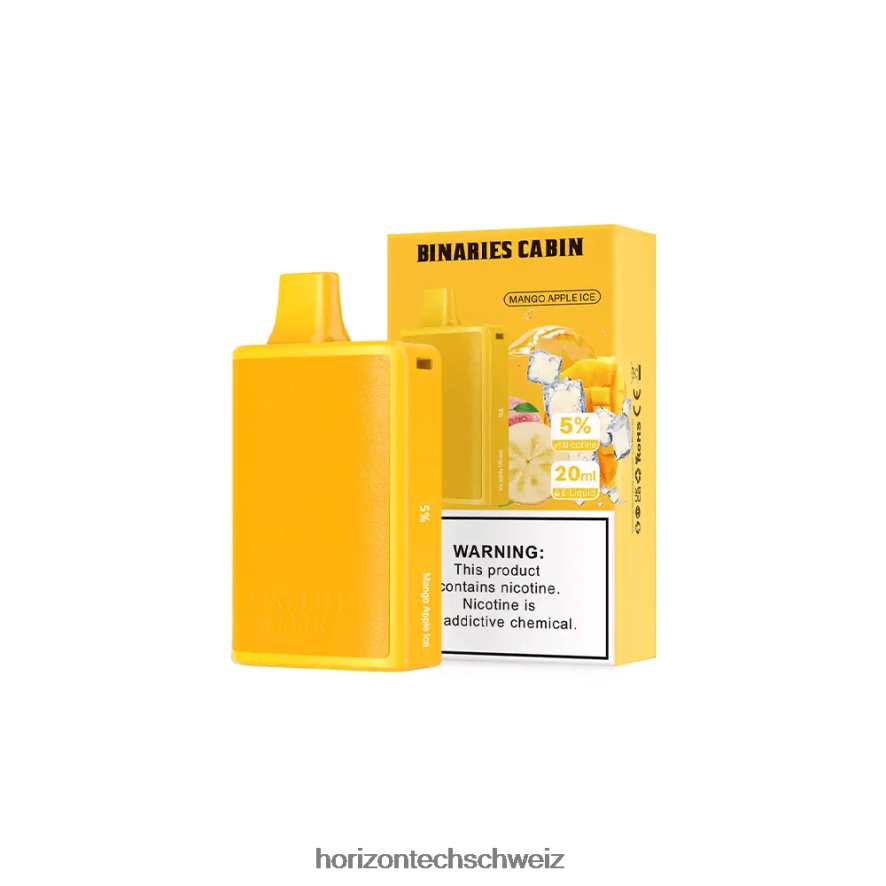 HorizonTech Binaries Cabin Einweg 20ml - HorizonTech vape Schweiz Mango-Apfel-Eis Z8VBR83