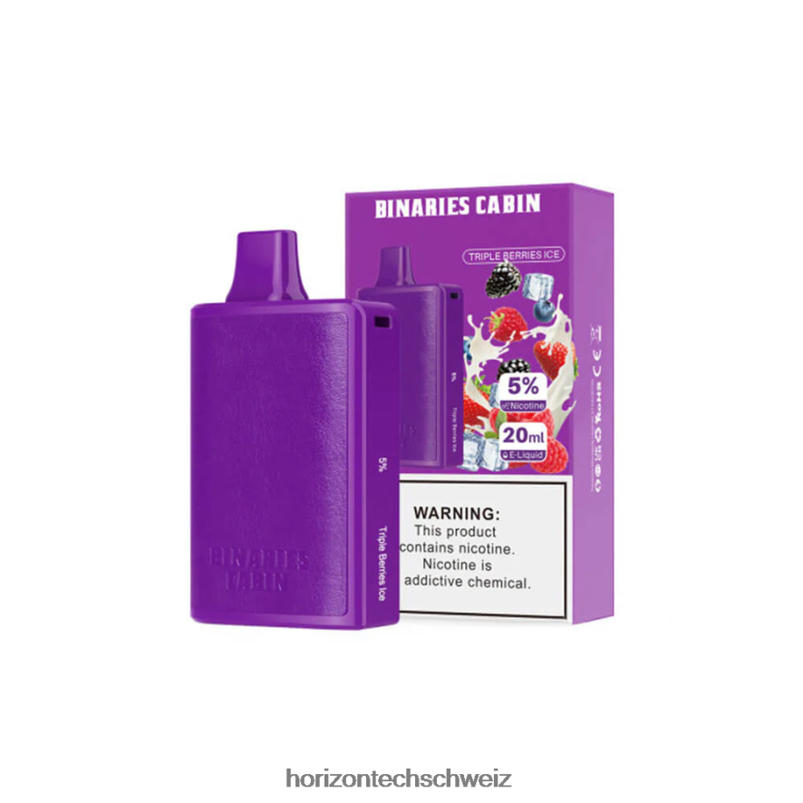 HorizonTech Binaries Cabin Einweg 20ml - HorizonTech vape kit Dreifaches Beereneis Z8VBR84