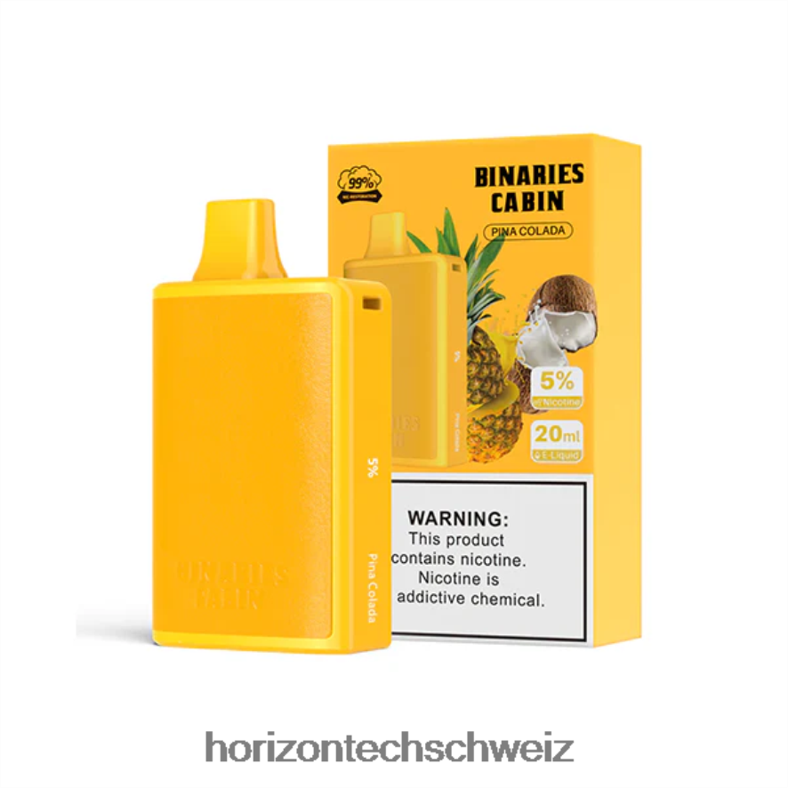 HorizonTech Binaries Cabin Einweg 20ml - Horizon Tech company Pina Colada Z8VBR66