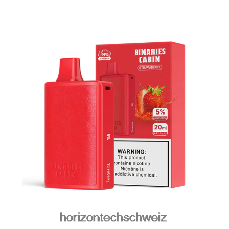 HorizonTech Binaries Cabin Einweg 20ml - Horizon Tech vape coils Erdbeere Z8VBR68