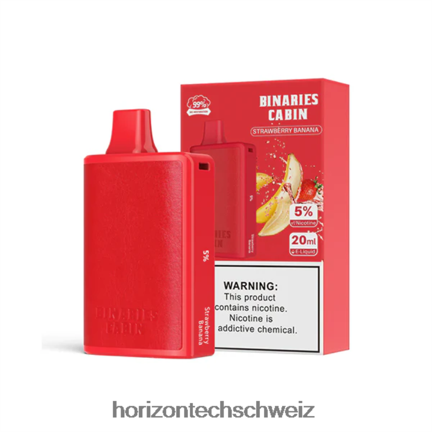 HorizonTech Binaries Cabin Einweg 20ml - Horizon Tech vape tank Erdbeere Banane Z8VBR69