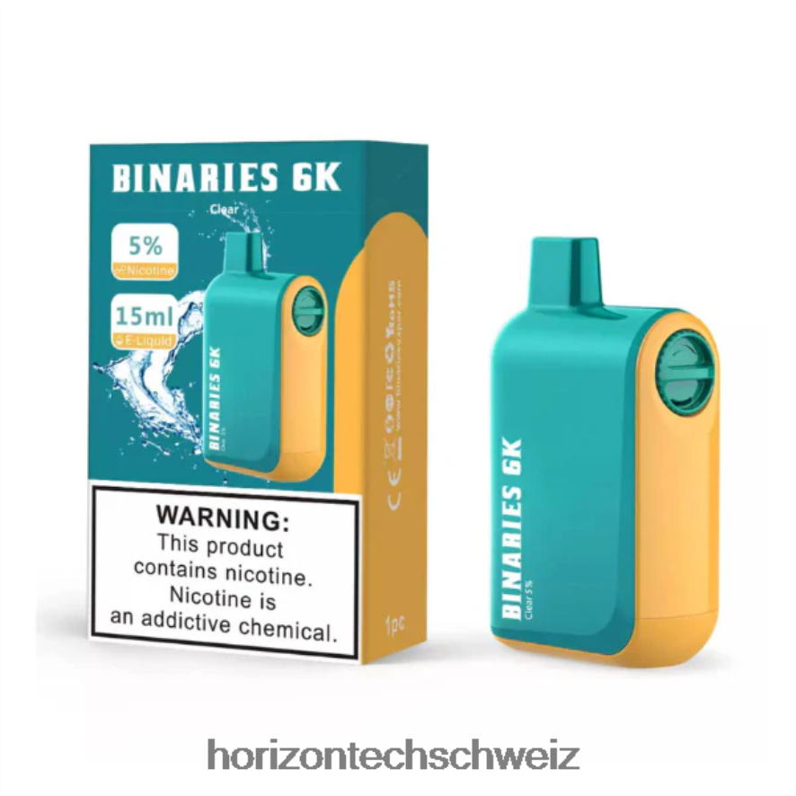 HorizonTech Binaries Cabin Einweg 15 ml - Horizon Tech vape klar Z8VBR47