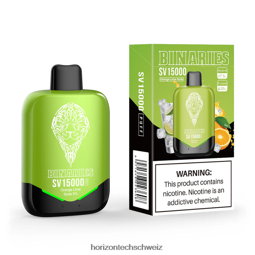 HorizonTech Binaries Cabin Einweg-Sv - HorizonTech vape Orangenlimonade Z8VBR91