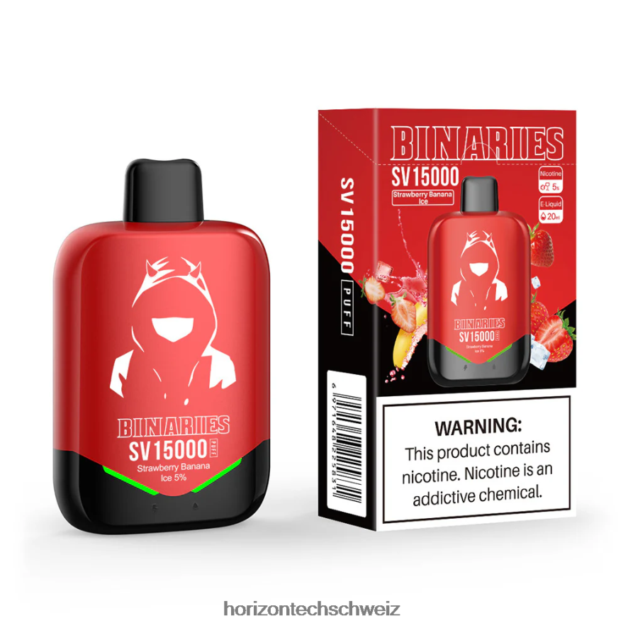 HorizonTech Binaries Cabin Einweg-Sv - HorizonTech vape Schweiz Erdbeer-Bananen-Eis Z8VBR93