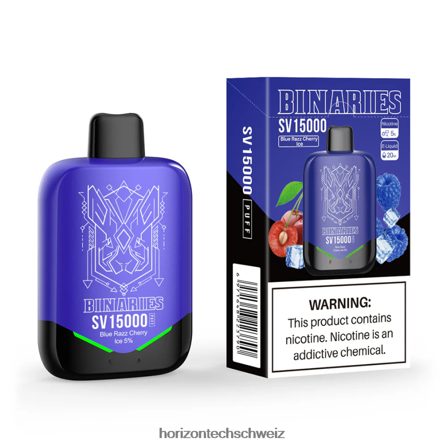 HorizonTech Binaries Cabin Einweg-Sv - HorizonTech vape Schweiz blaues Razz-Kirscheis Z8VBR3