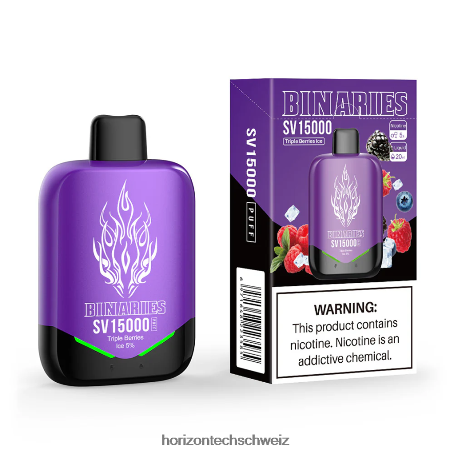 HorizonTech Binaries Cabin Einweg-Sv - HorizonTech vape kit Dreifaches Beereneis Z8VBR94