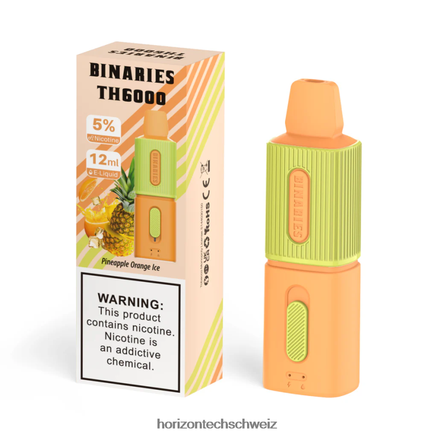HorizonTech Binaries Cabin th6000 Einweg 12ml - Horizon Tech vape tank Ananas-Orangen-Eis Z8VBR109